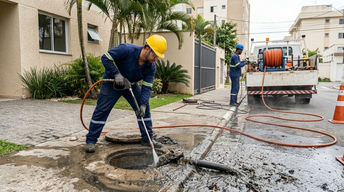 Hidrojateamento com jato de alta pressão em Duque de Caxias-RJ