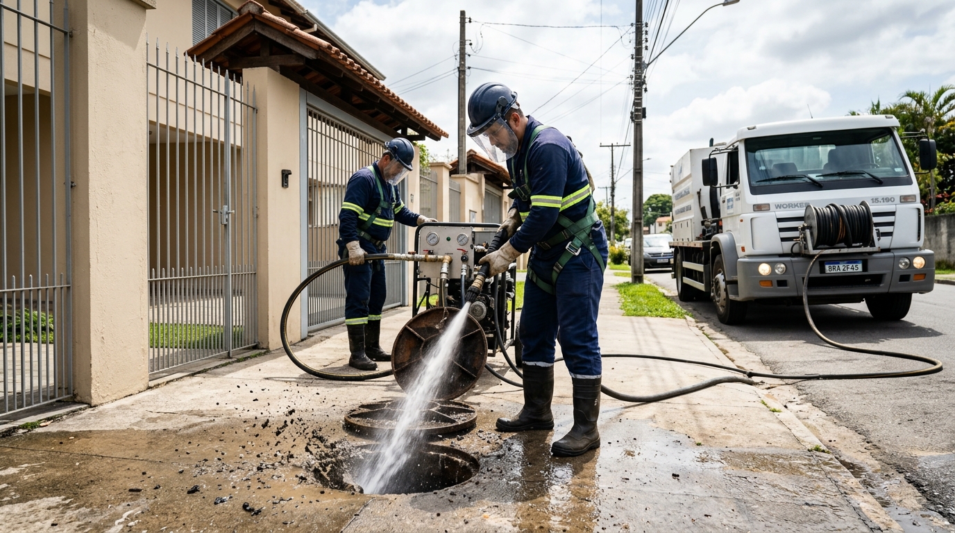 Hidrojateamento em Duque de Caxias-RJ